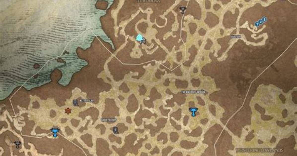 Deep Forest Map for Diablo 4