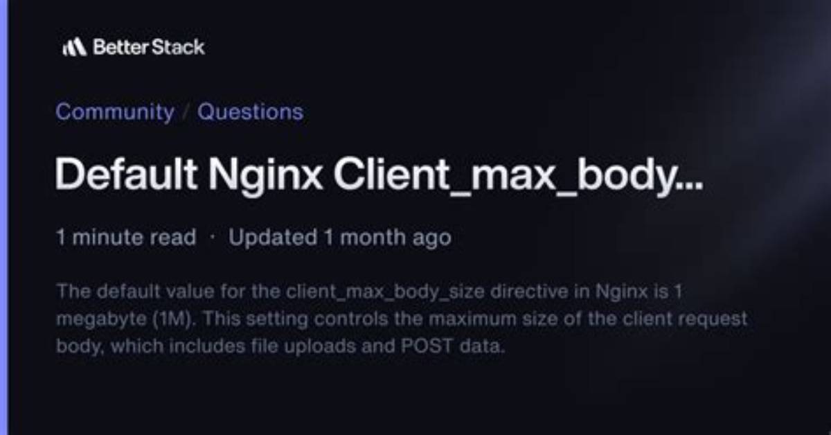 Default Nginx Client_Max_Body_Size