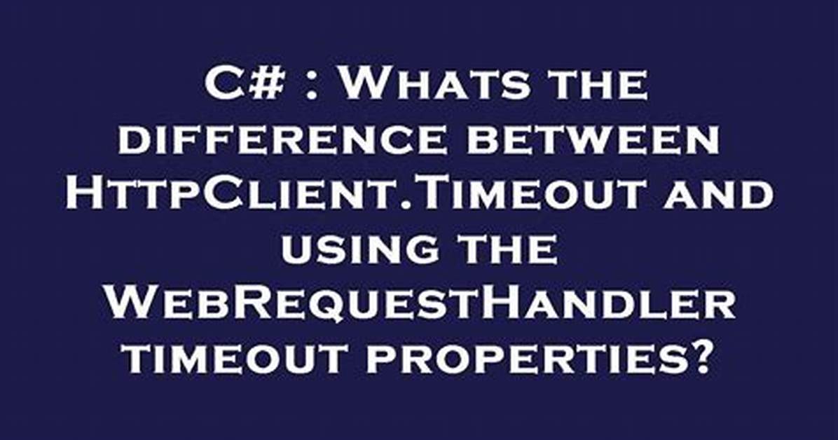 Default Timeout for Httpcomponent Client