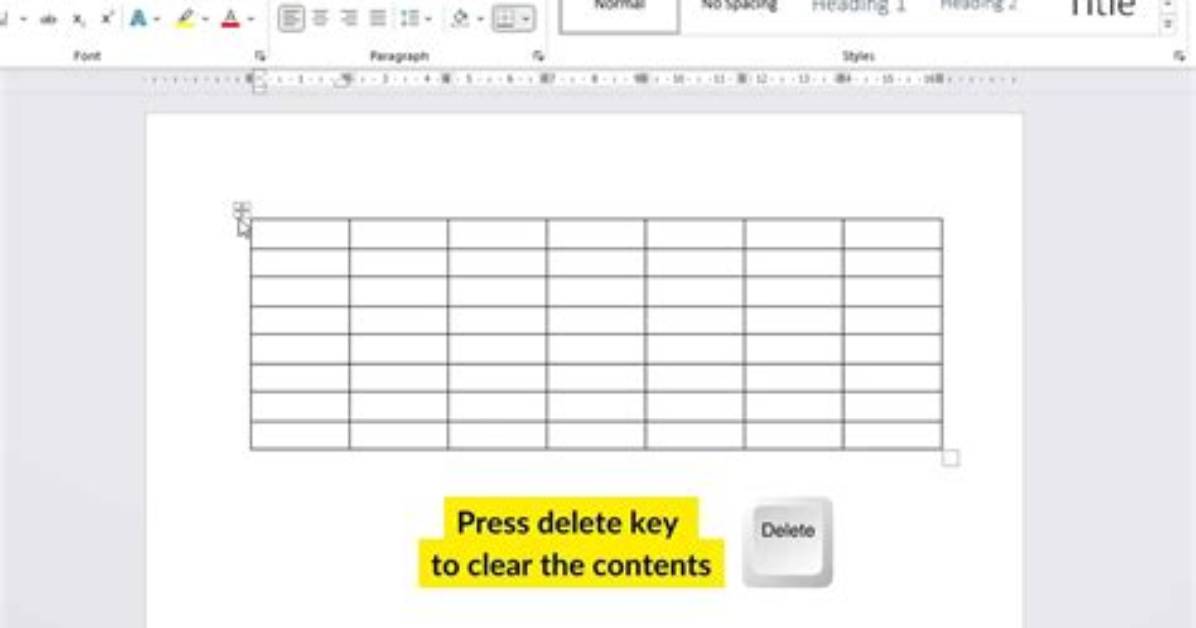 Delete All from Table