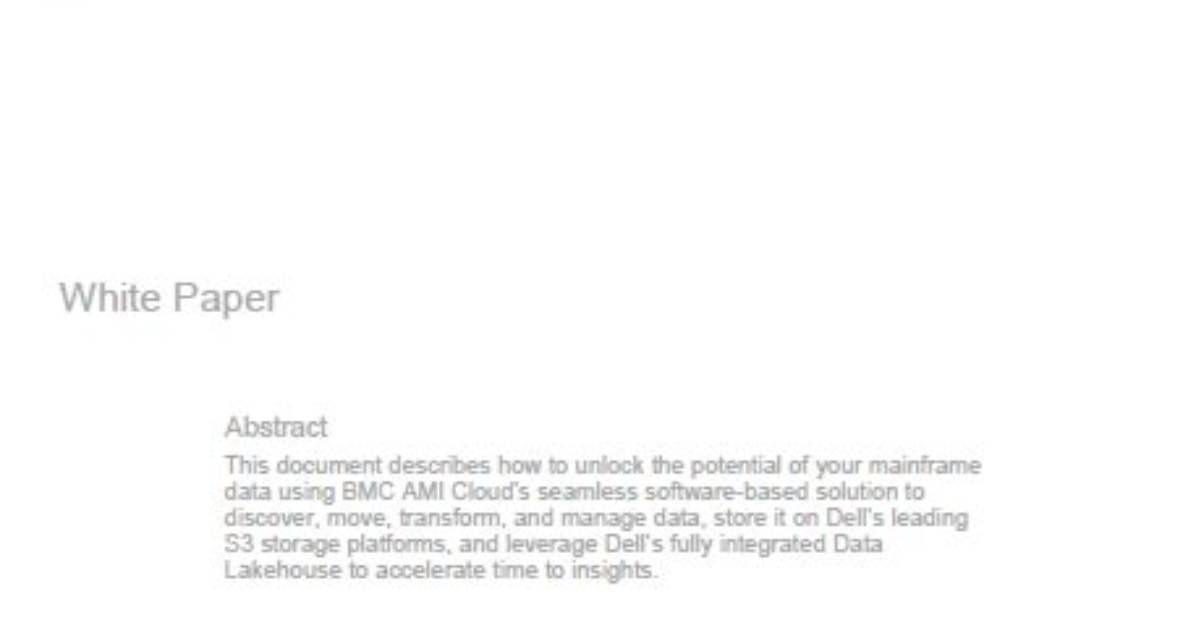 Dell Technologies - Bmc Software