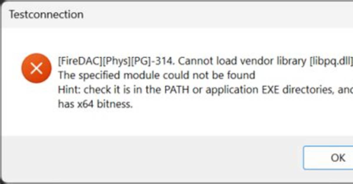Delphi Xe5 Firedac Error: Cannot Load Vendor Library [Libmysql. Dll or Libmysqld. Dll]