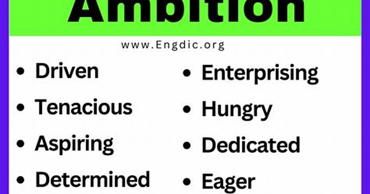 Describe Ambition