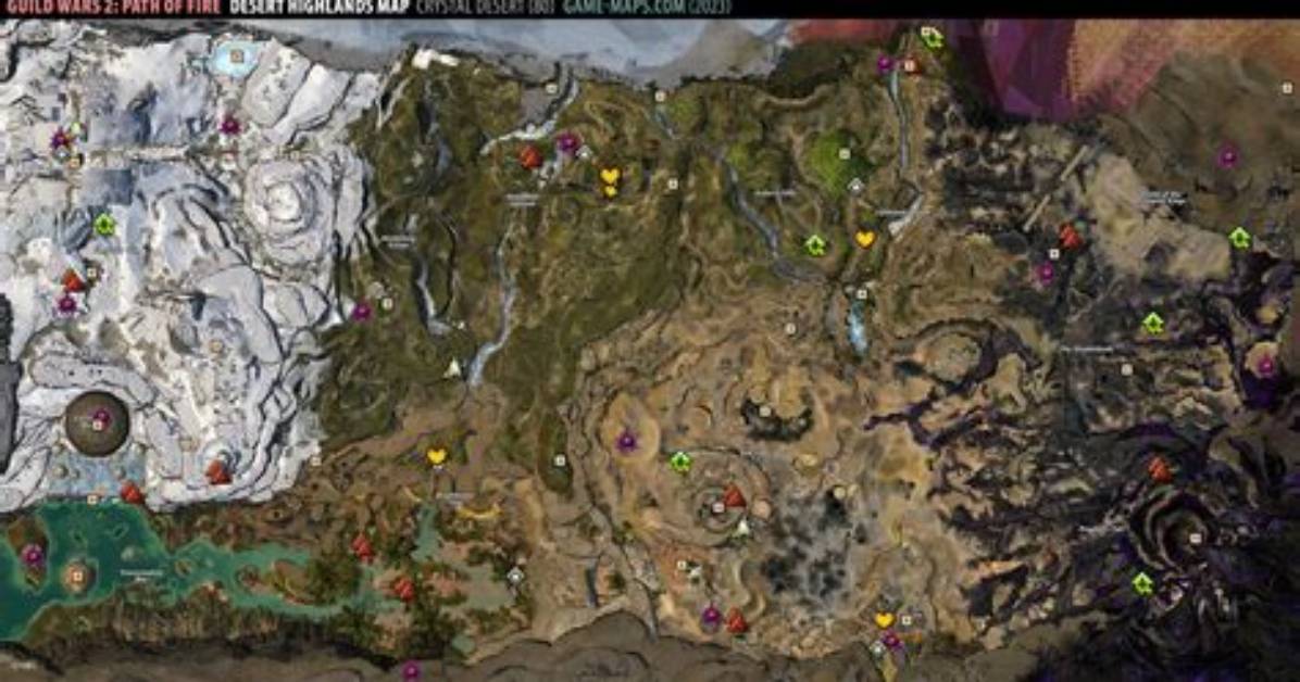 Desert Highlands Map Guild Wars 2
