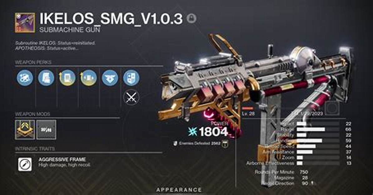 Destiny 2 Ikelos 1.3 Smg God Rolls for Pvp and Pve