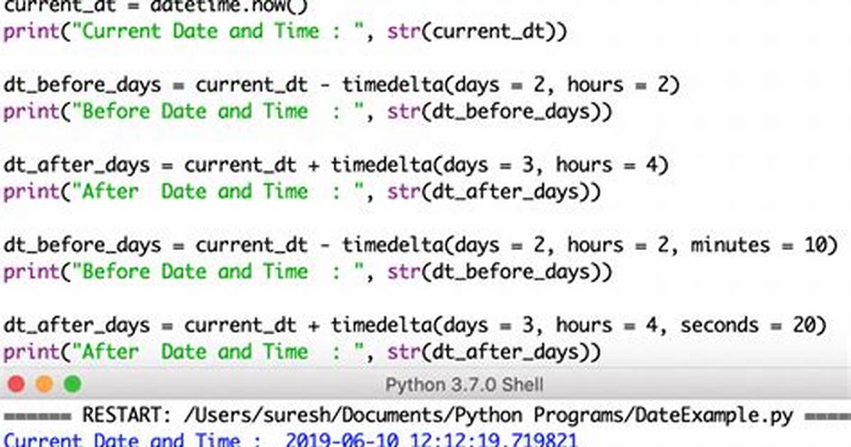 Determining "Days" in Python When the Timedelta. Days Is Less Than One