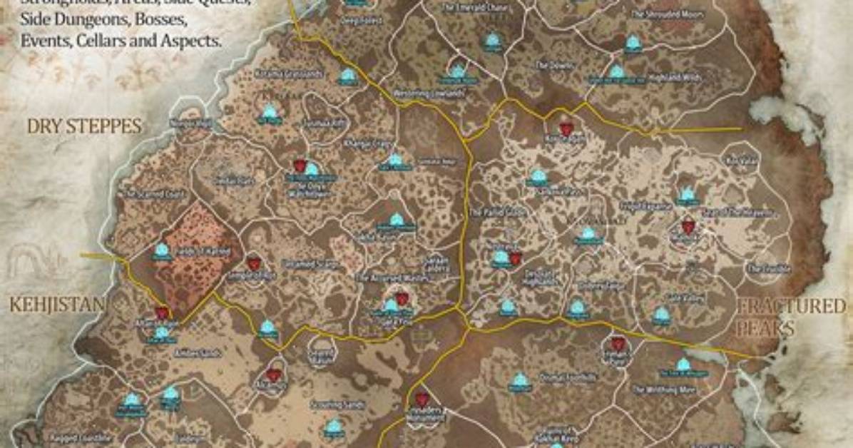 Diablo 4 Locations Bring Back Classic Diablo 3 Towns and Pois