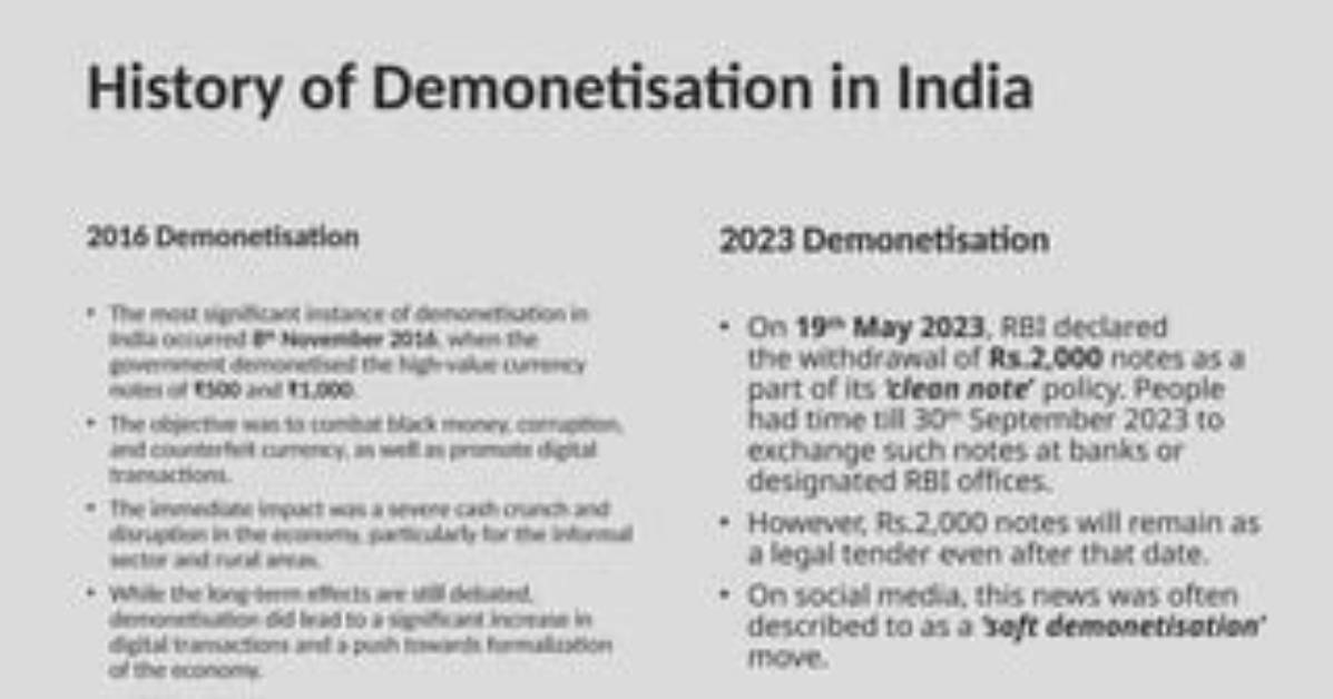 Did Gdp Increase After Demonetisation?