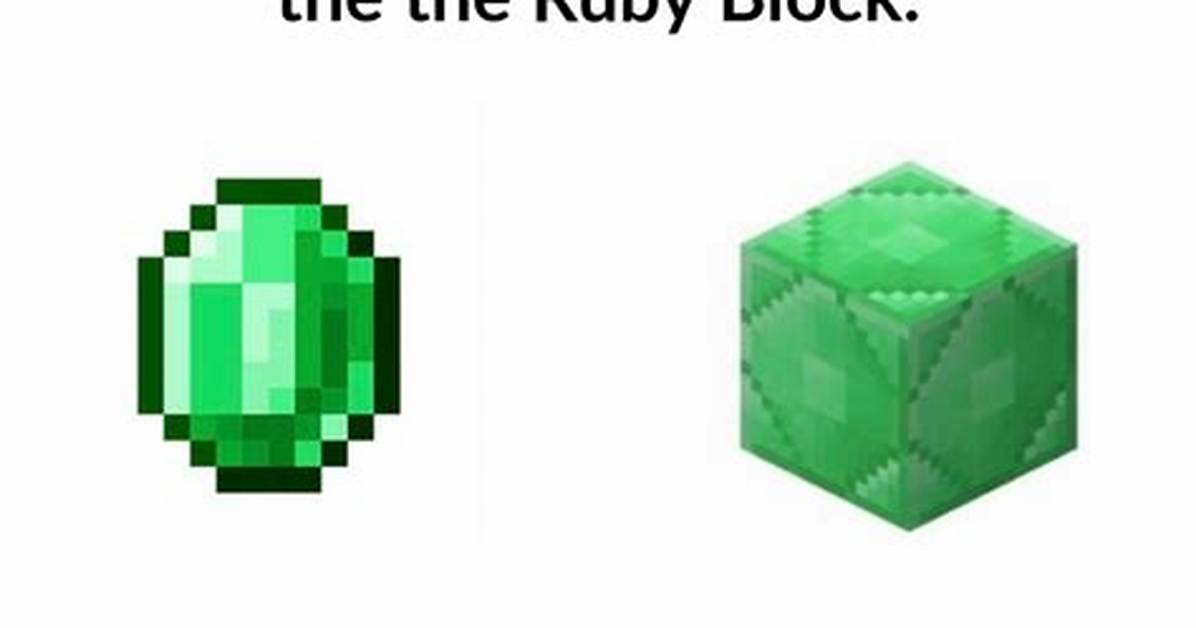 Did Minecraft Ever Have Rubies?