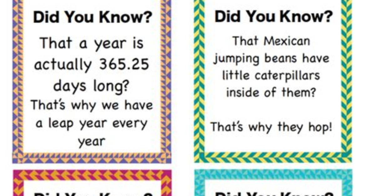 Did You Know Conversation Starters?