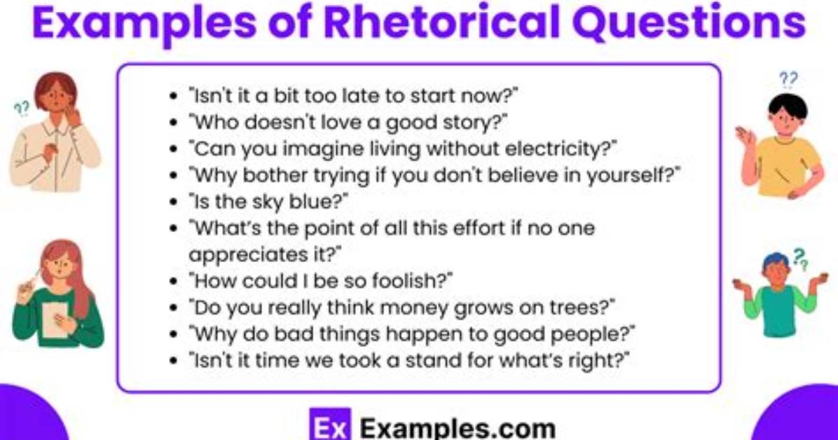 Did You Know Rhetorical Question?