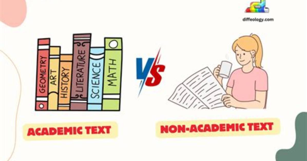 Difference Between Academic and Non Academic Text