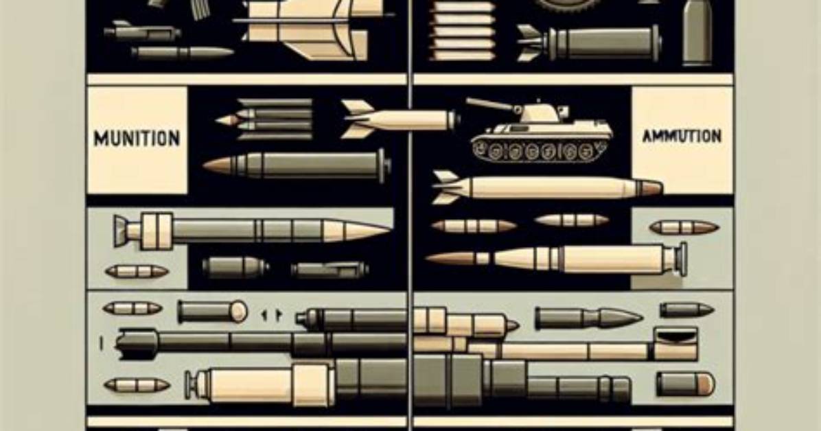 Difference Between Ammunition and Munition