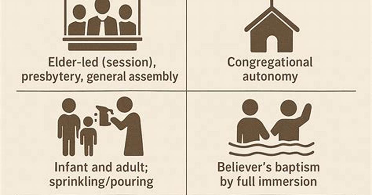Difference Between Baptists and Presbyterians
