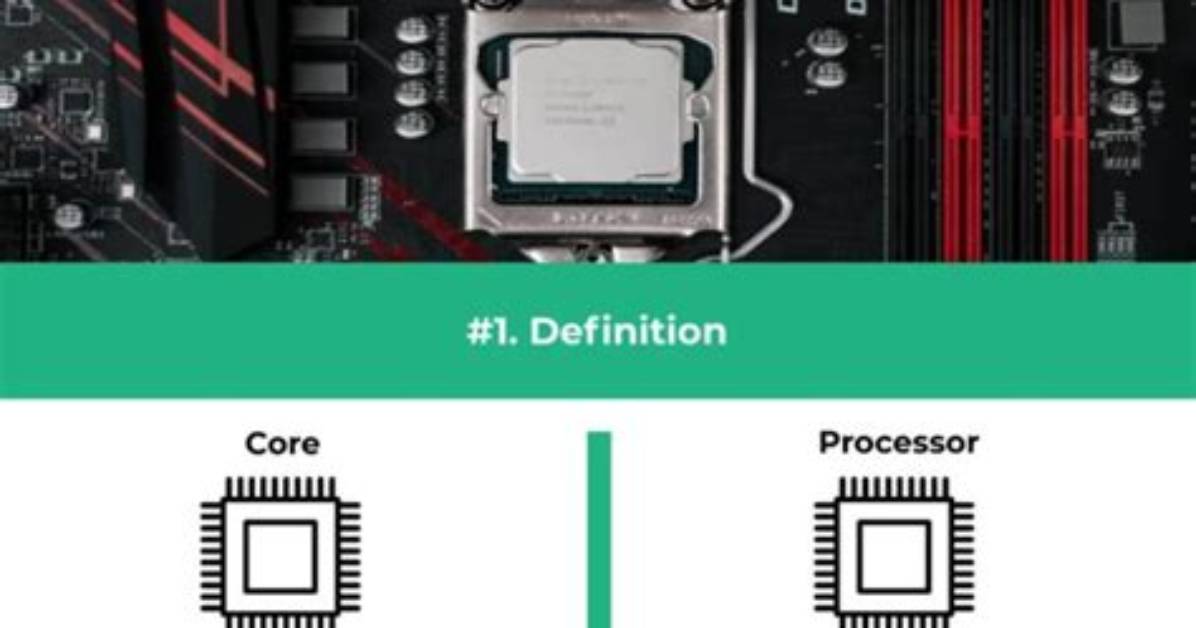 Difference Between Core and Processor