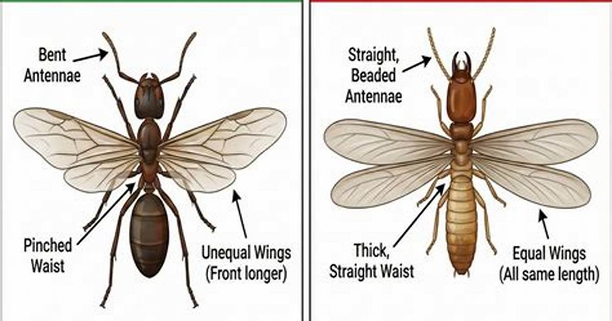 Difference Between Flying Ants and Termites