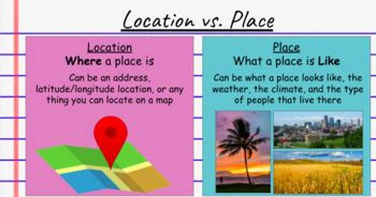 Difference Between Location and Place