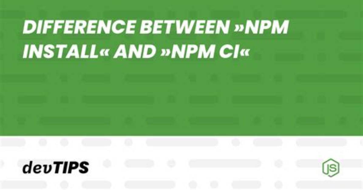 Difference Between Npm and Nvm