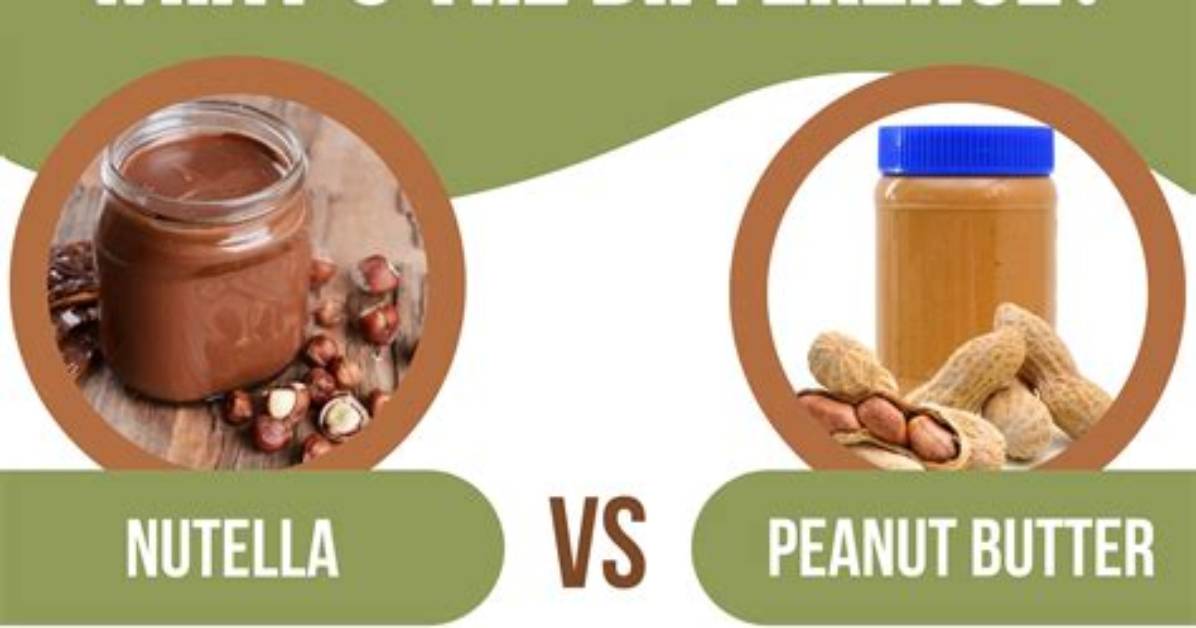 Difference Between Peanut Butter and Nutella