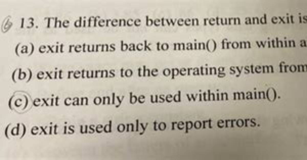 Difference Between Return and Exit in Bash Functions