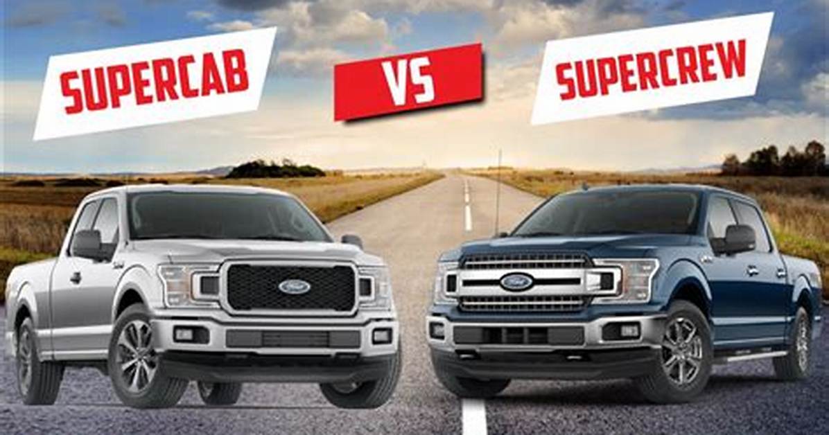 Difference Between Supercab and Supercrew