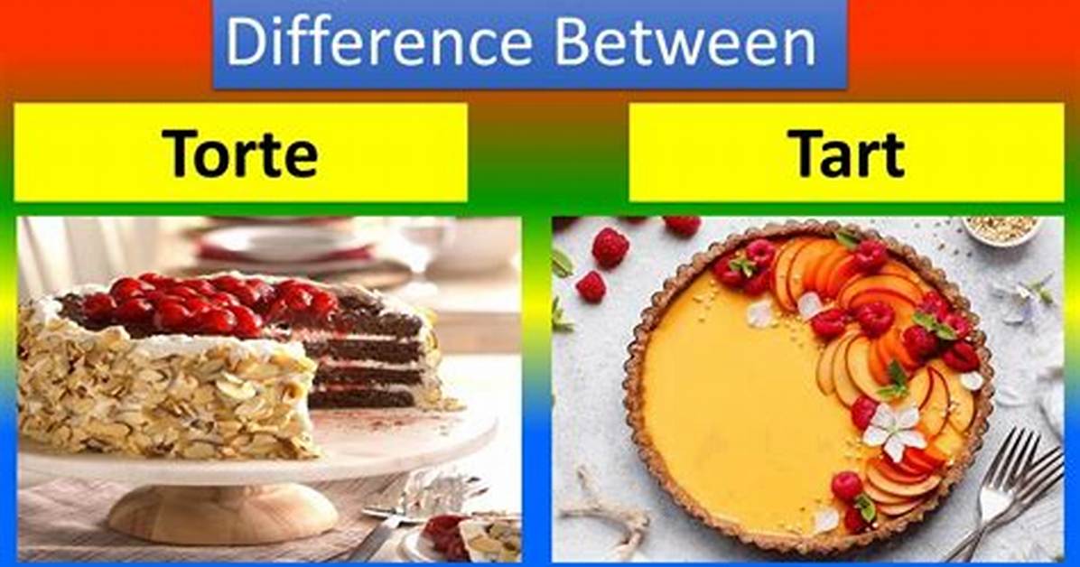 Difference Between Torte and Tart