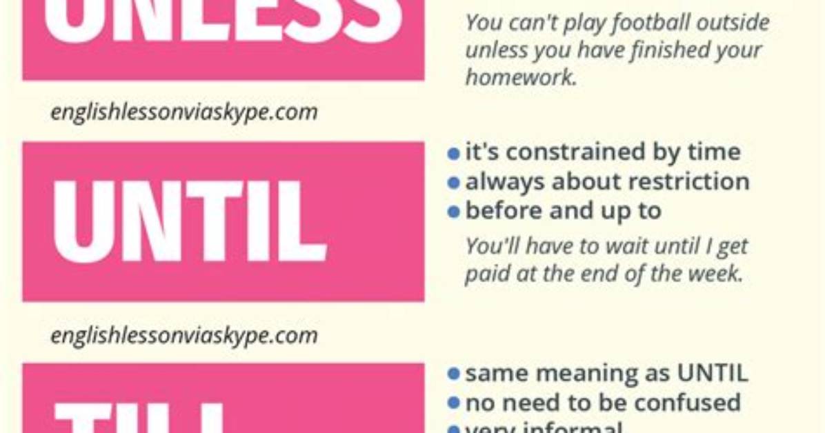 Difference Between Until and Unless