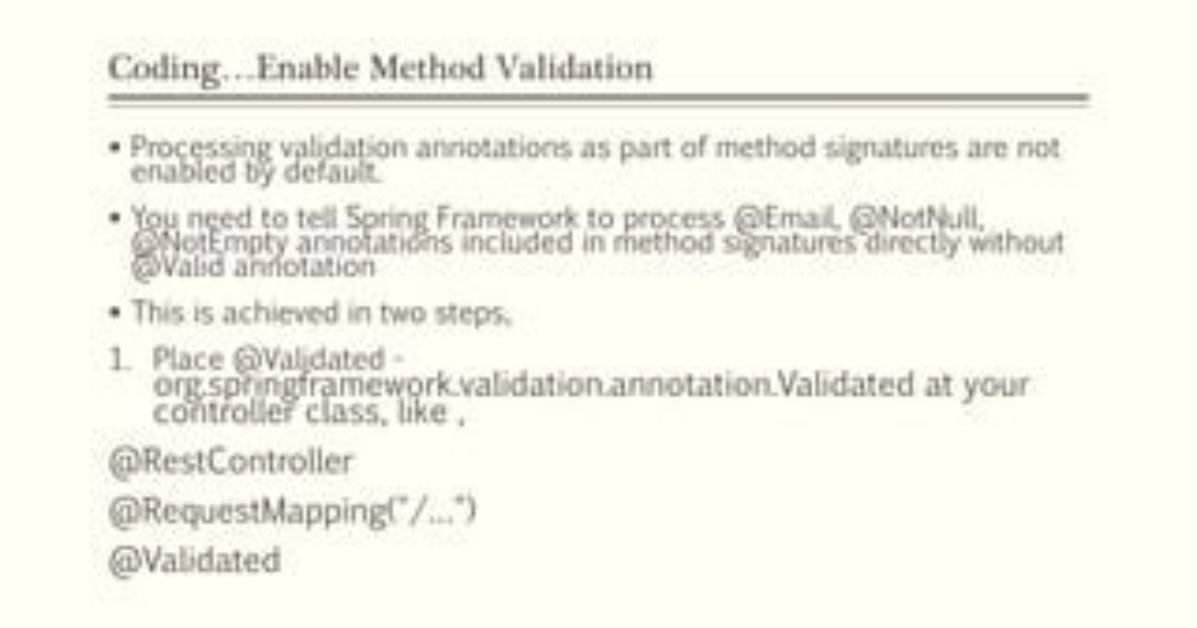 Difference Between @Valid and @Validated in Spring