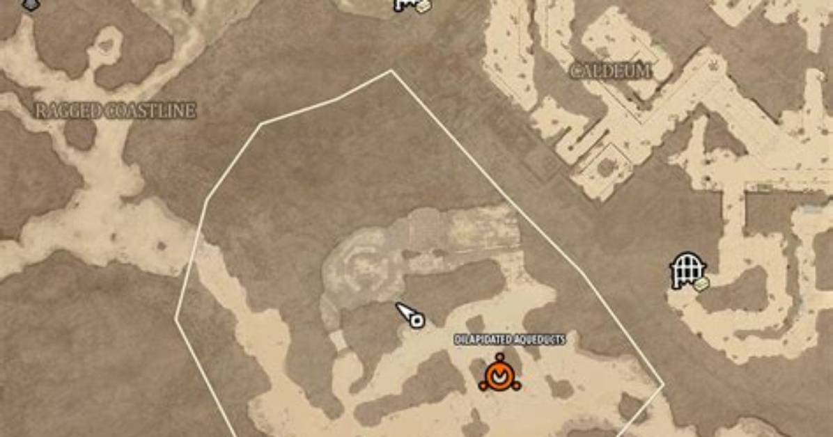 Dilapidated Aqueducts Map for Diablo 4