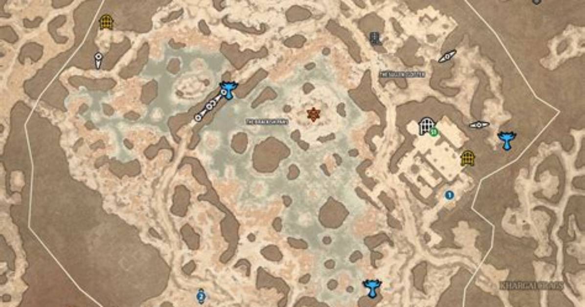 Dindai Flats Map for Diablo 4