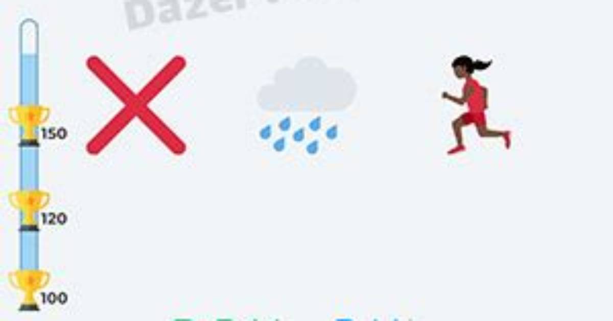 Dingbats Emoji Level 38 Answer ❌🌧️🏃‍♀️