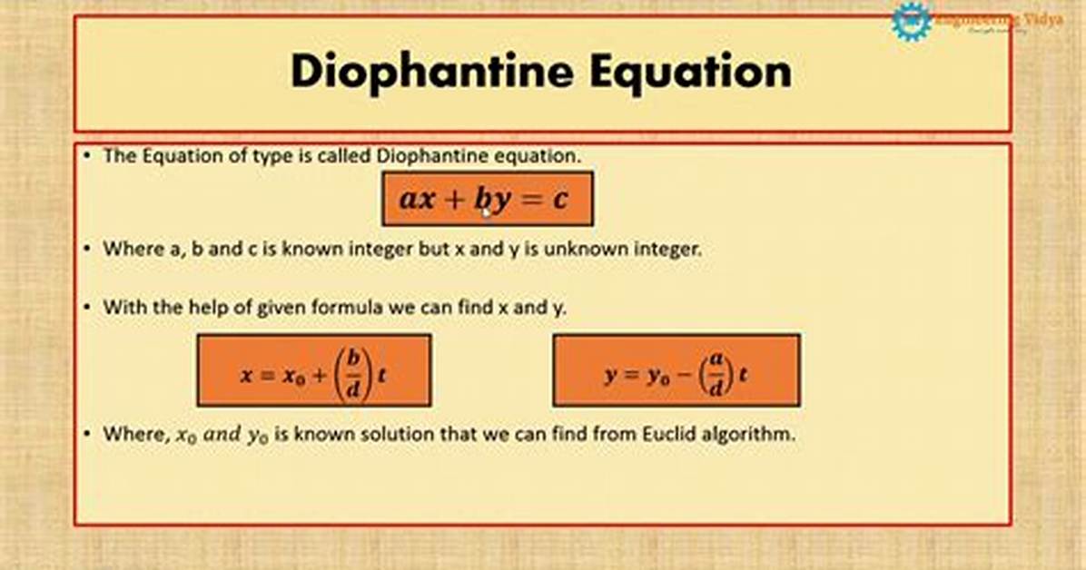 Diophantine Equations Calculator