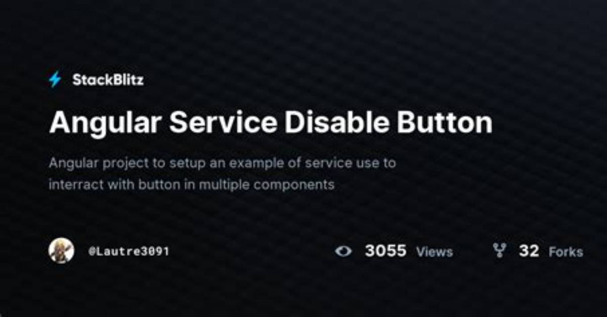 Disable Button in Angular 2