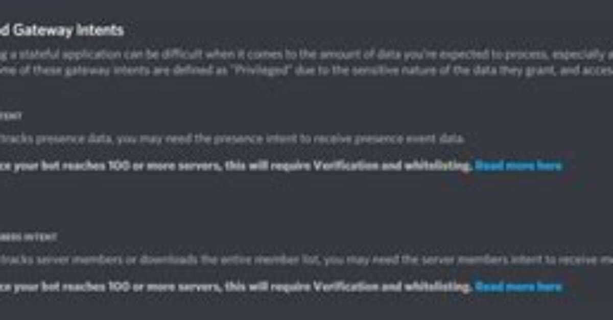 Discord Api Valid Intents Must Be Provided for the Client [Duplicate]