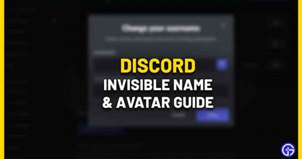 Discord Invisible Character Name & Avatar Guide