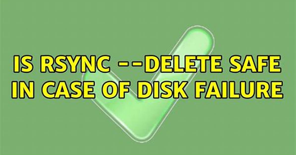"Disk Full" After a Rsync Failure?