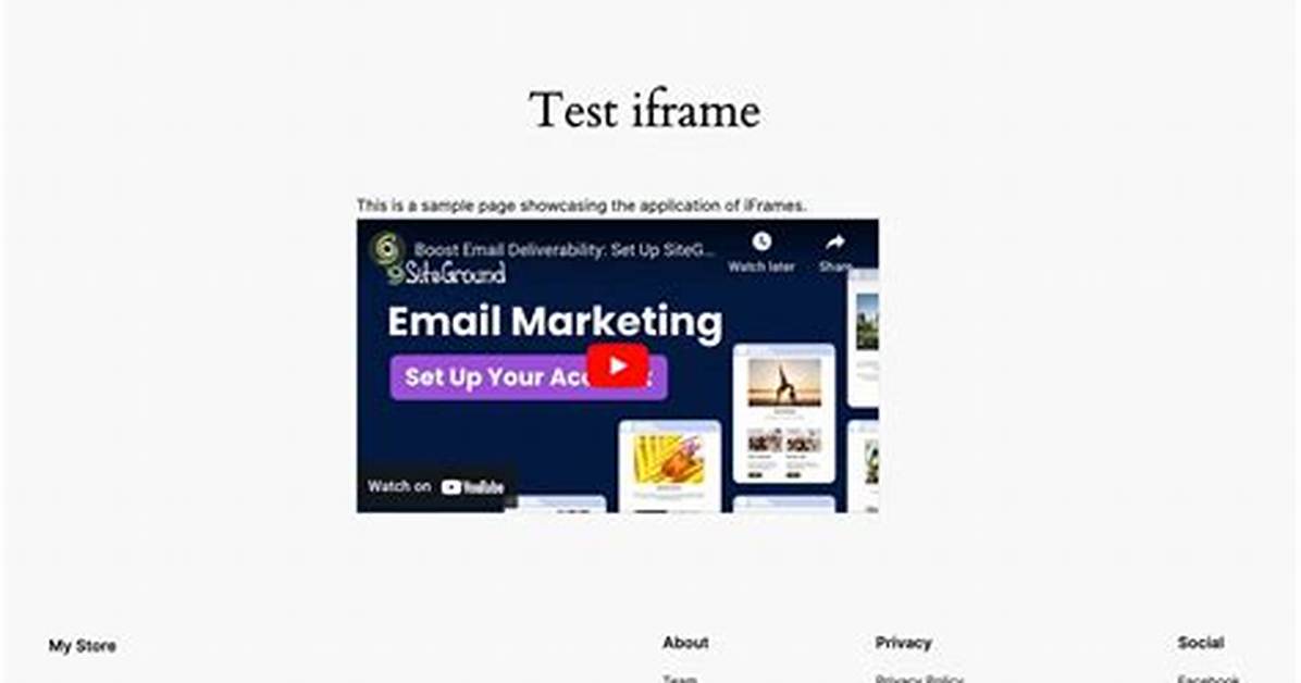Displaying Image in Iframe