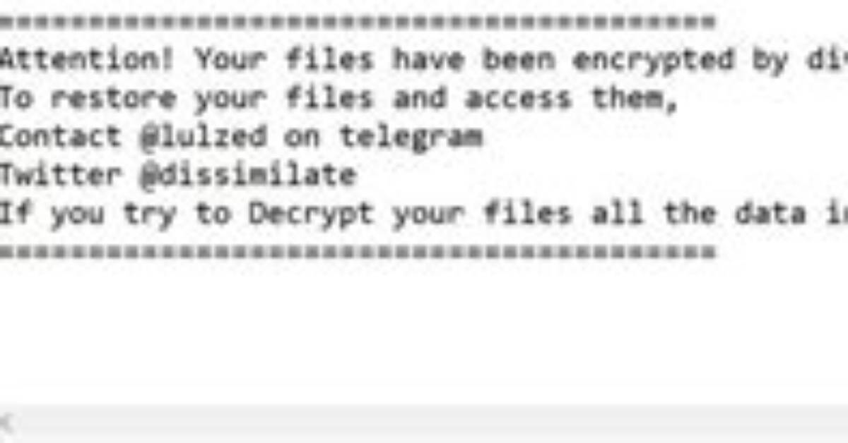 Divinity Ransomware (. Divinity Virus File)
