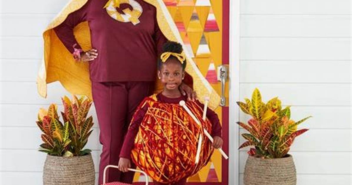 Diy Superquilter and Yarn Girl Halloween Costumes
