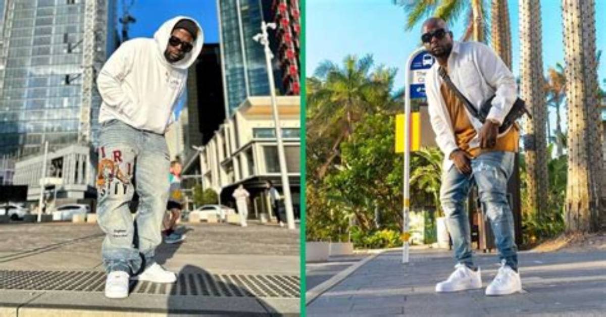 Dj Maphorisa Shows off Outfit Worth over R78K Including R21K Amiri Jeans and R12K Versace Shirt