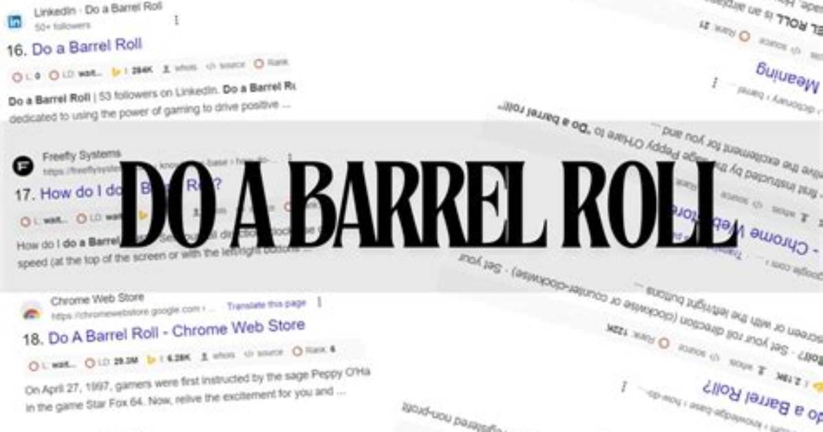 Do a Barrel Roll Similar Tricks?