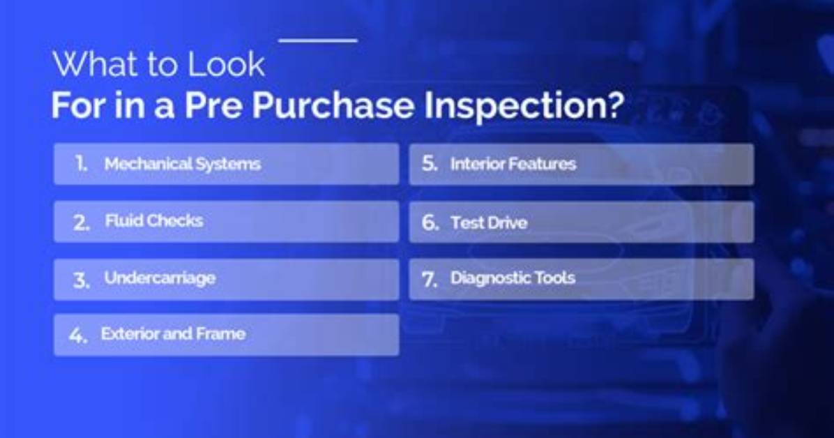 Do a Pre Purchase Inspection?