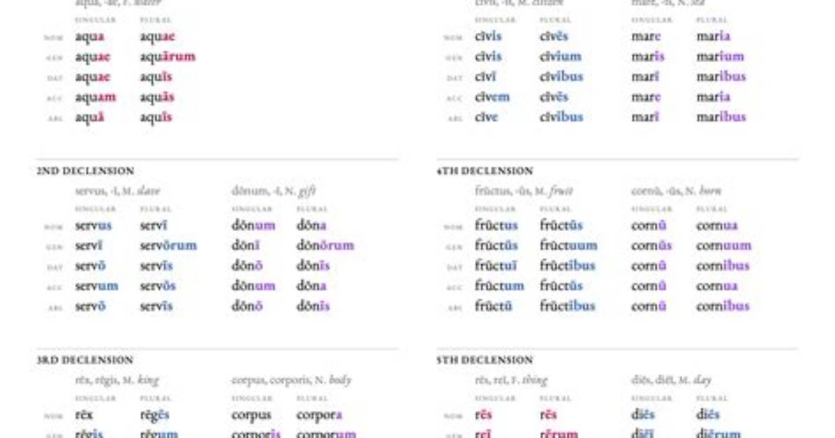 Do Adjectives Have Declensions in Latin?