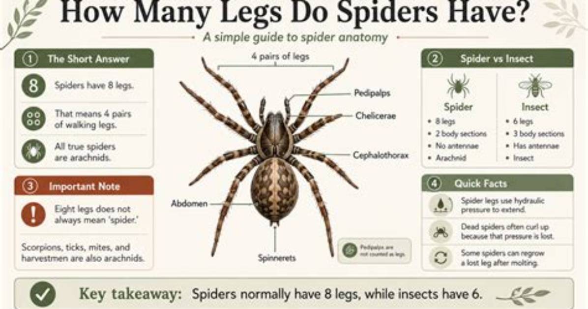 Do All Spiders Have 8 Legs?