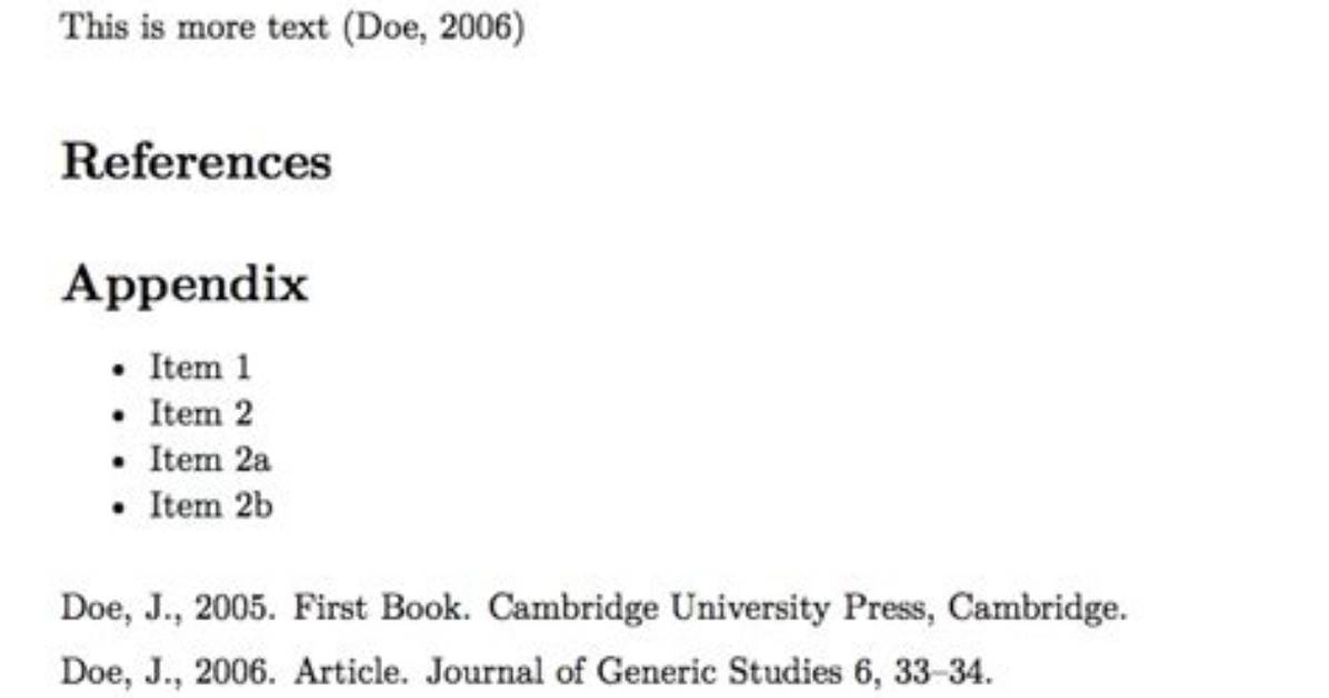 Do Appendix Go After References?