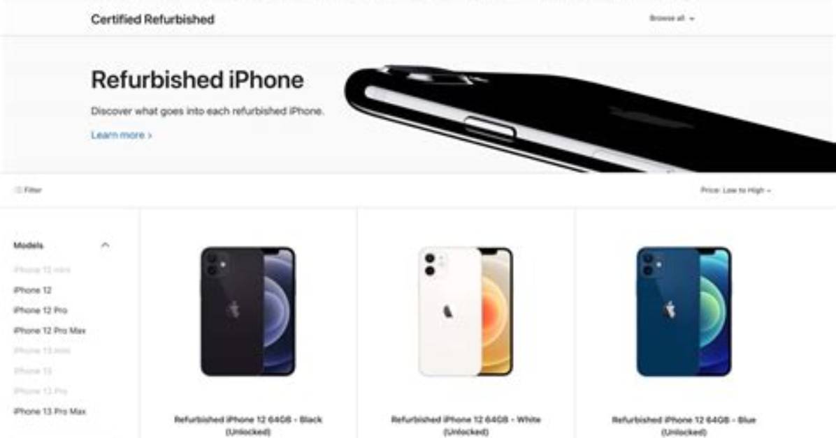 Do Apple Store Sell Refurbished iPhones?