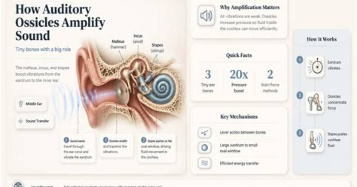 Do Auditory Ossicles Amplify Sound?