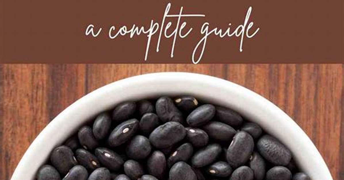 Do Black Beans Have Soy?