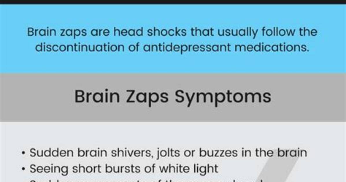 Do Buspar Brain Zaps Go Away?
