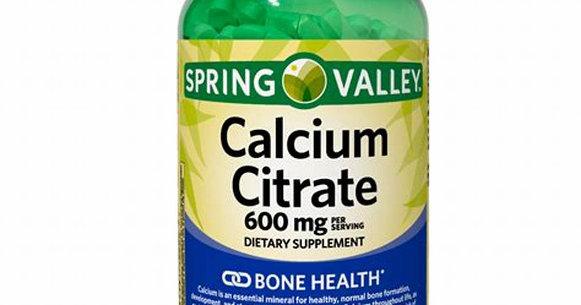 Do Calcium Citrate Supplements Expire?